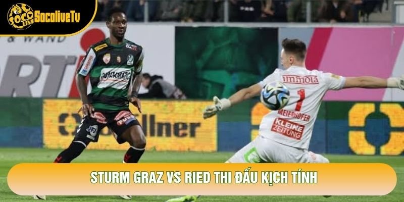 Sturm Graz vs Ried thi đấu kịch tính Sturm Graz vs Ried thi đấu kịch tính